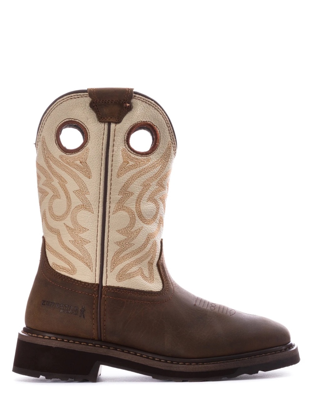 •EUROSTAR• “Olivia” Embroidered Leather Western Cowgirl Work Boots >> NIB